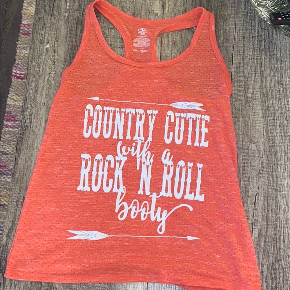 Country cutie with a rock and roll booty tank top